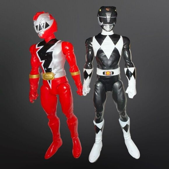 Power Rangers Dino Fury Red Ranger & Black Ranger Action Figures 12” - Picture 11 of 11